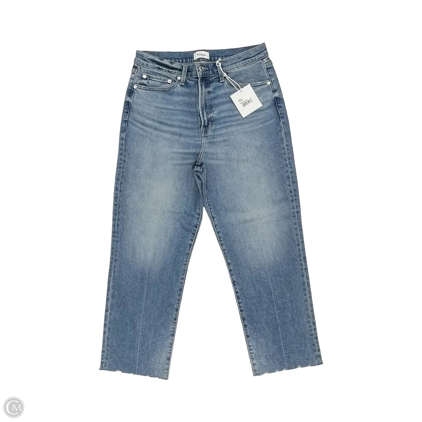 Jeans Straight By Pistola In Blue Denim, Size: 12