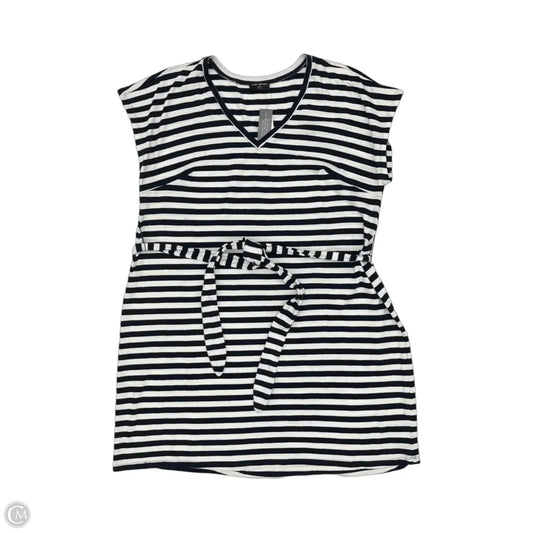 Dress Casual Short By Lane Bryant In Blue & White, Size: 3x
