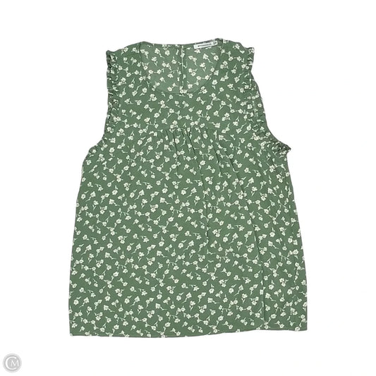 Blouse Sleeveless By Staccato In Green, Size: M