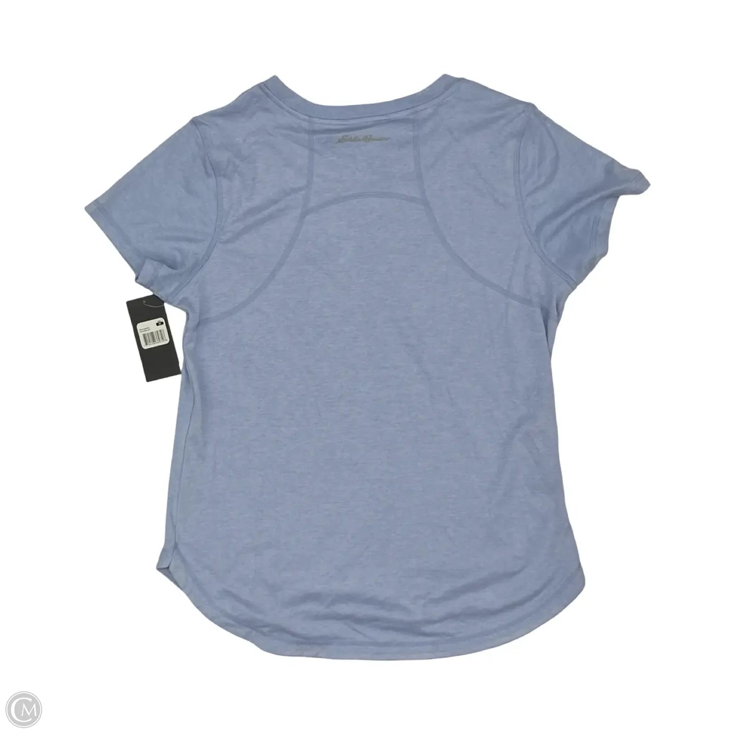 Athletic Top Short Sleeve By Eddie Bauer In Blue, Size: M
