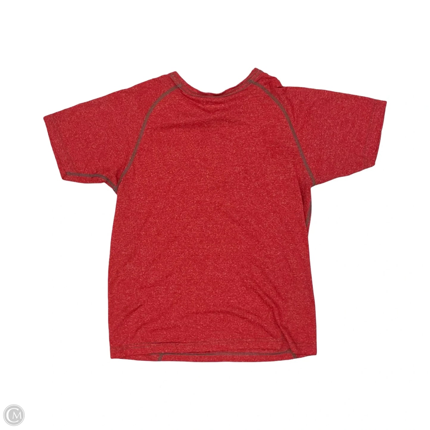 Athletic Top Short Sleeve By Adidas In Red, Size: L