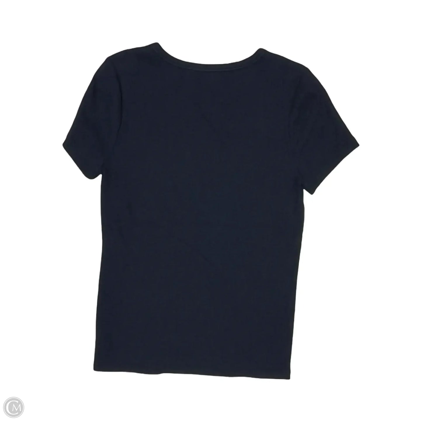 Top Short Sleeve Basic By Time And Tru In Navy, Size: L