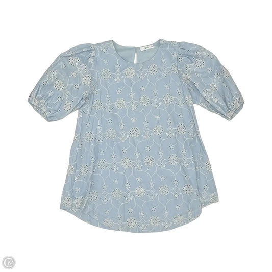 Dress Party Short By Clothes Mentor In Blue & White, Size: M