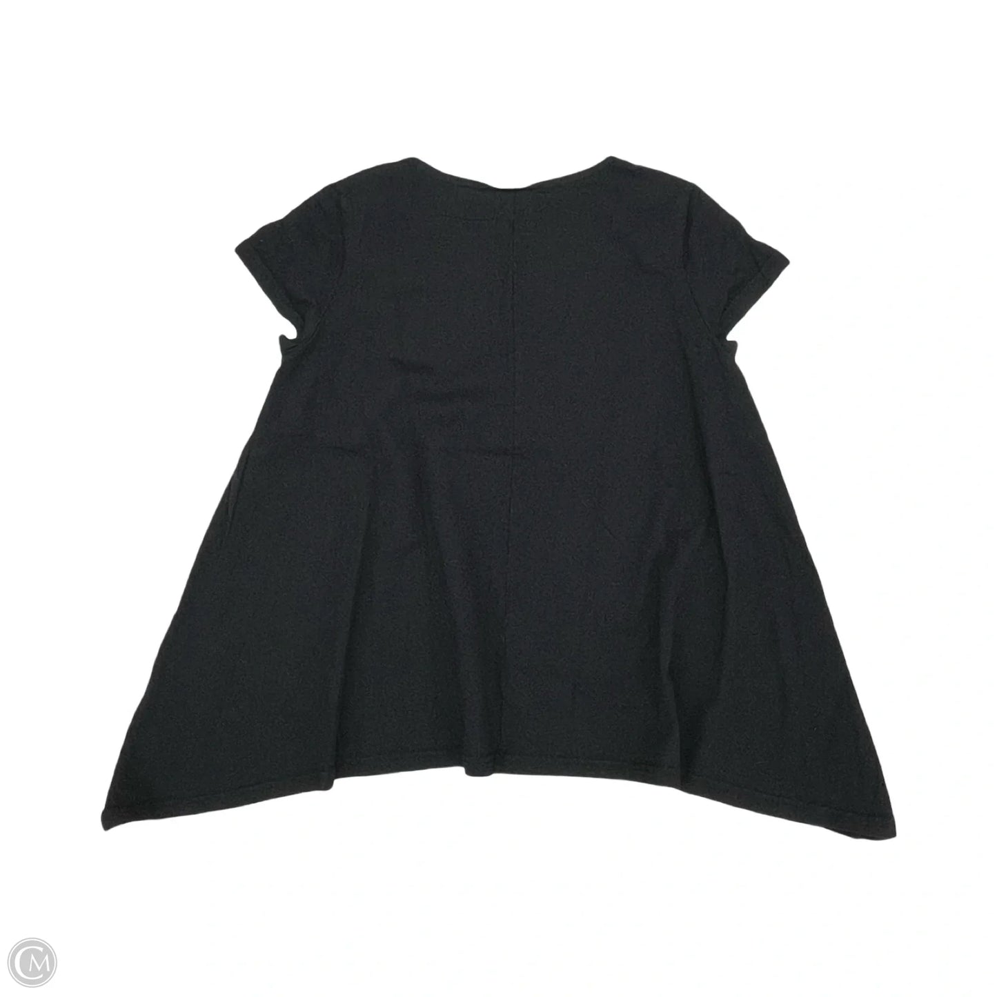 Top Short Sleeve By Cmb In Black, Size: L