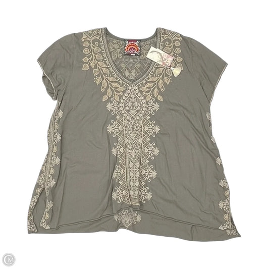 Top Short Sleeve By Johnny Was In Green, Size: Xl