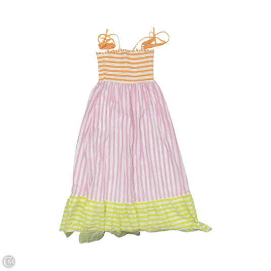 Dress Casual Maxi By Cmc In Striped Pattern, Size: M