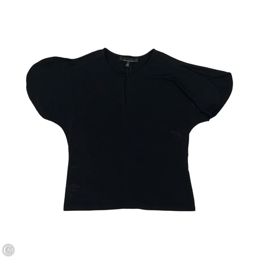 Blouse Short Sleeve By White House Black Market In Black, Size: M