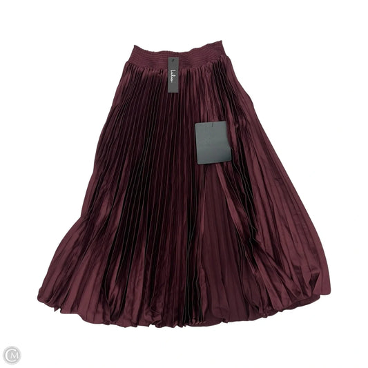 Skirt Midi By Lulus In Maroon, Size: M