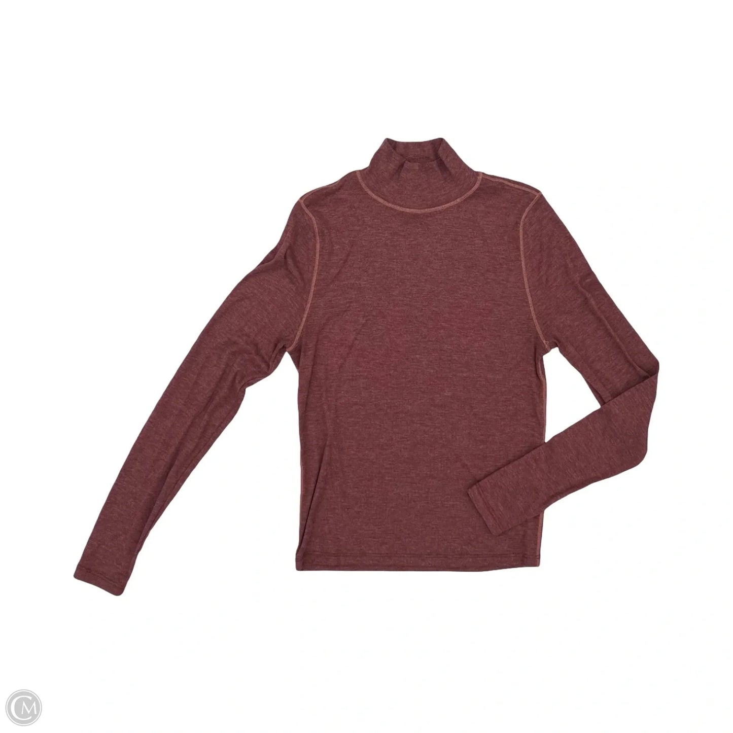 Top Long Sleeve By Madewell In Maroon, Size: M