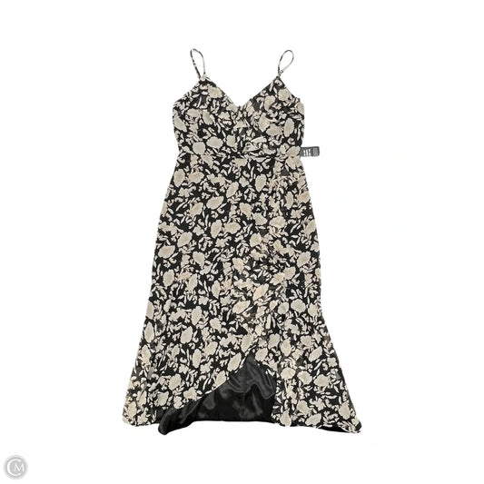 Dress Party Midi By Express In Black & Tan, Size: M