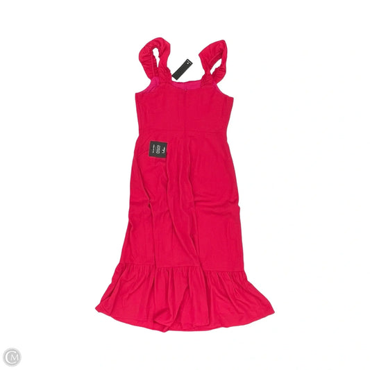 Dress Party Midi By Lulus In Pink, Size: M
