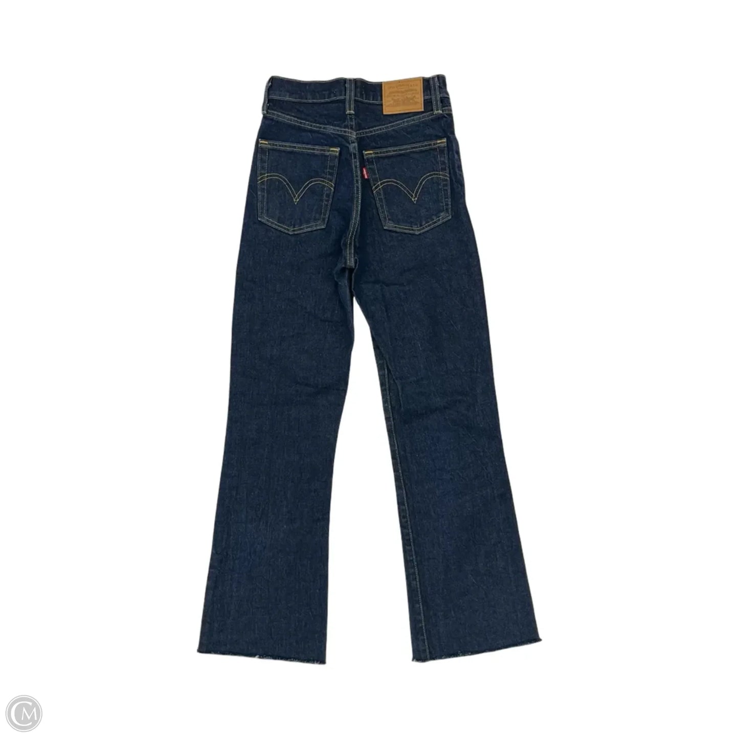 Jeans Boot Cut By Levis In Blue Denim, Size: 00