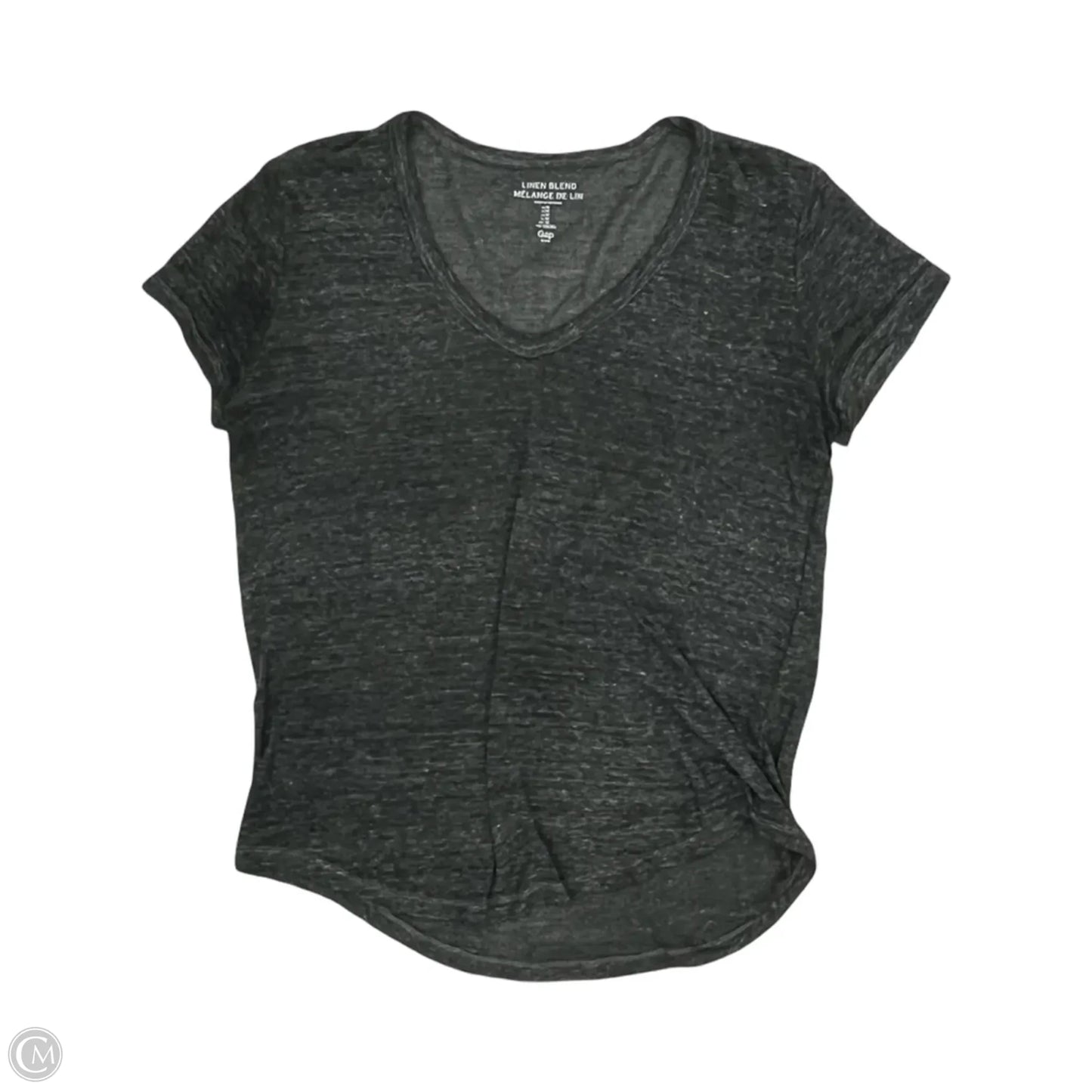 Top Short Sleeve Basic By Gap In Grey, Size: M