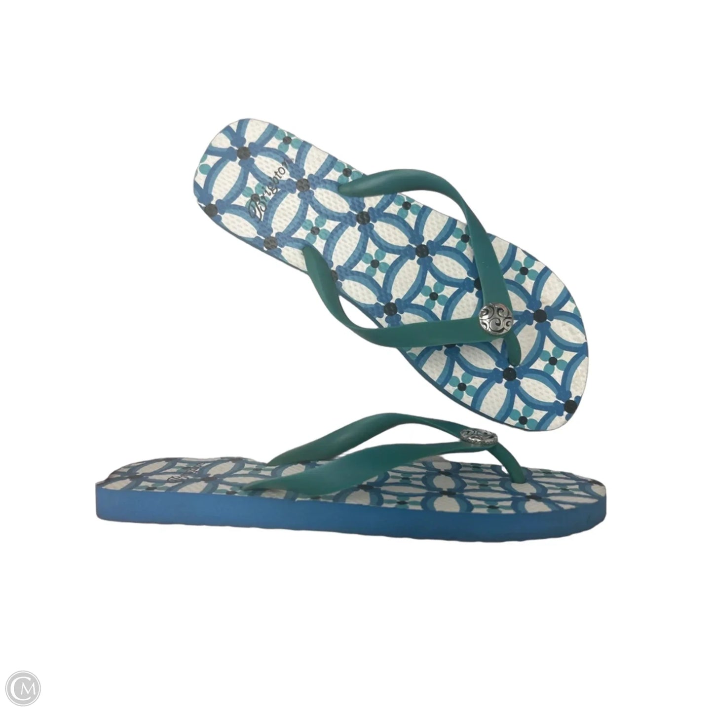 Sandals Flip Flops By Brighton In Aqua, Size: 9
