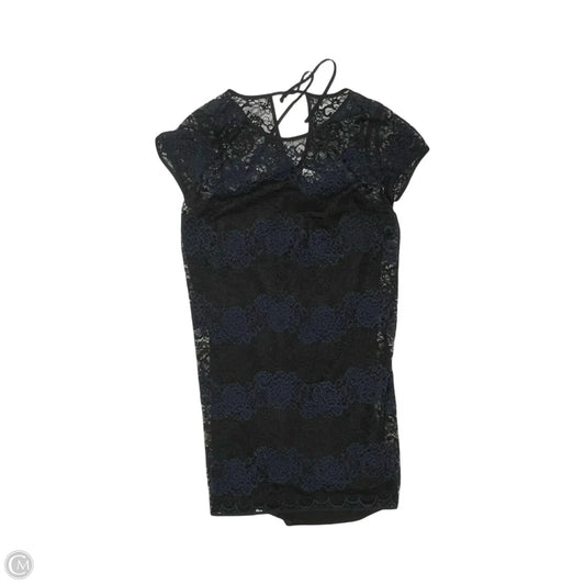 Dress Party Short By Loft In Black & Blue, Size: 12