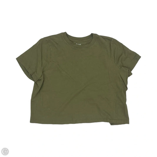Top Short Sleeve Basic By Madewell In Green, Size: S