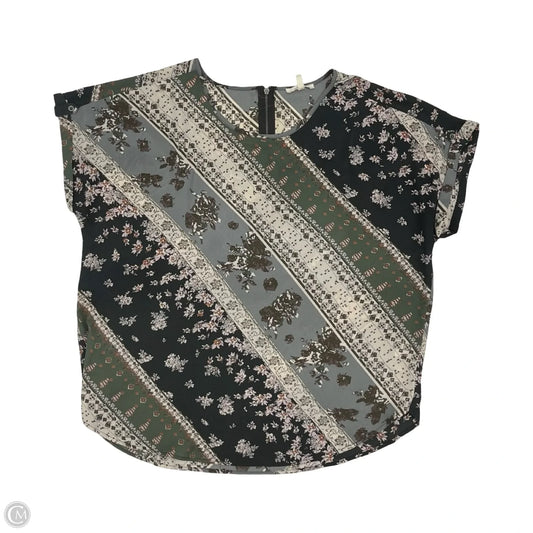 Blouse Short Sleeve By Maurices In Multi-colored, Size: L