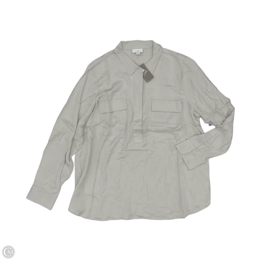 Blouse Long Sleeve By J. Jill In Cream, Size: L