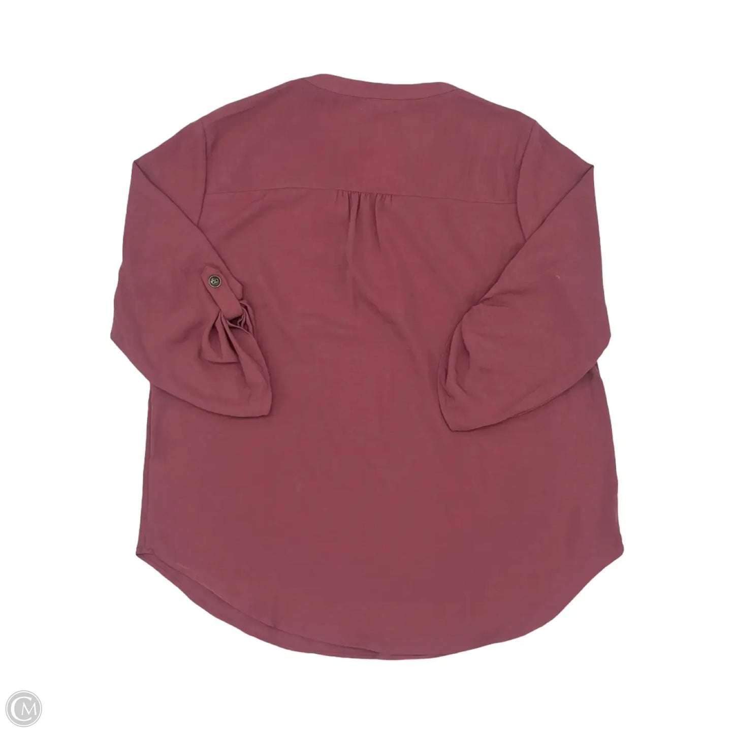 Blouse 3/4 Sleeve By Maurices In Pink, Size: L