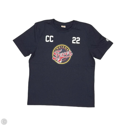 Athletic Top Short Sleeve By Clothes Mentor In Navy, Size: M