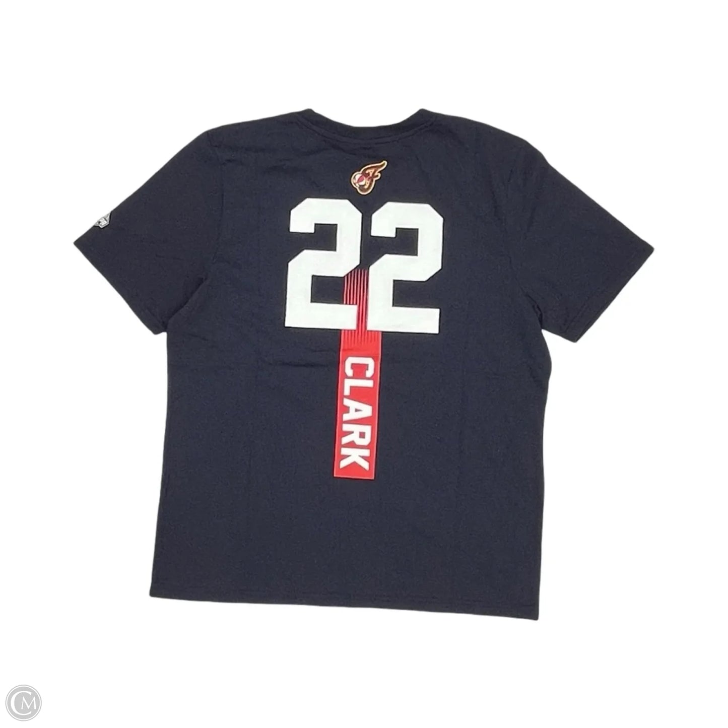 Athletic Top Short Sleeve By Clothes Mentor In Navy, Size: M
