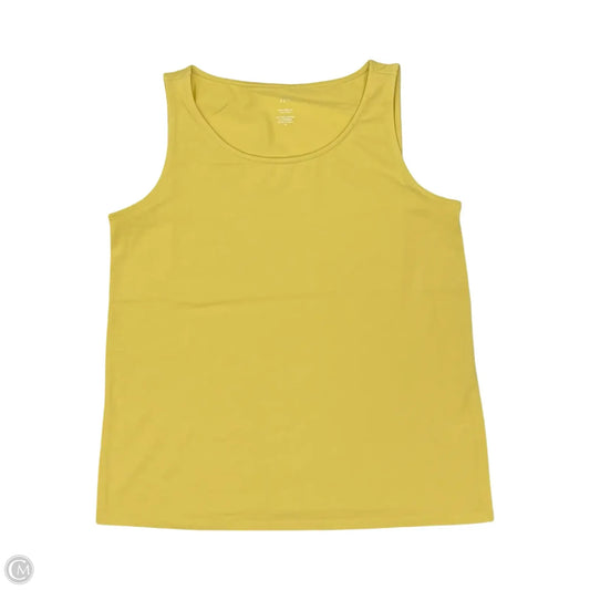 Top Sleeveless Basic By J. Jill In Yellow, Size: Xs