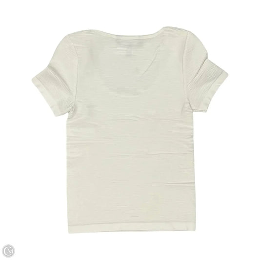 Top Short Sleeve By White House Black Market In White, Size: S