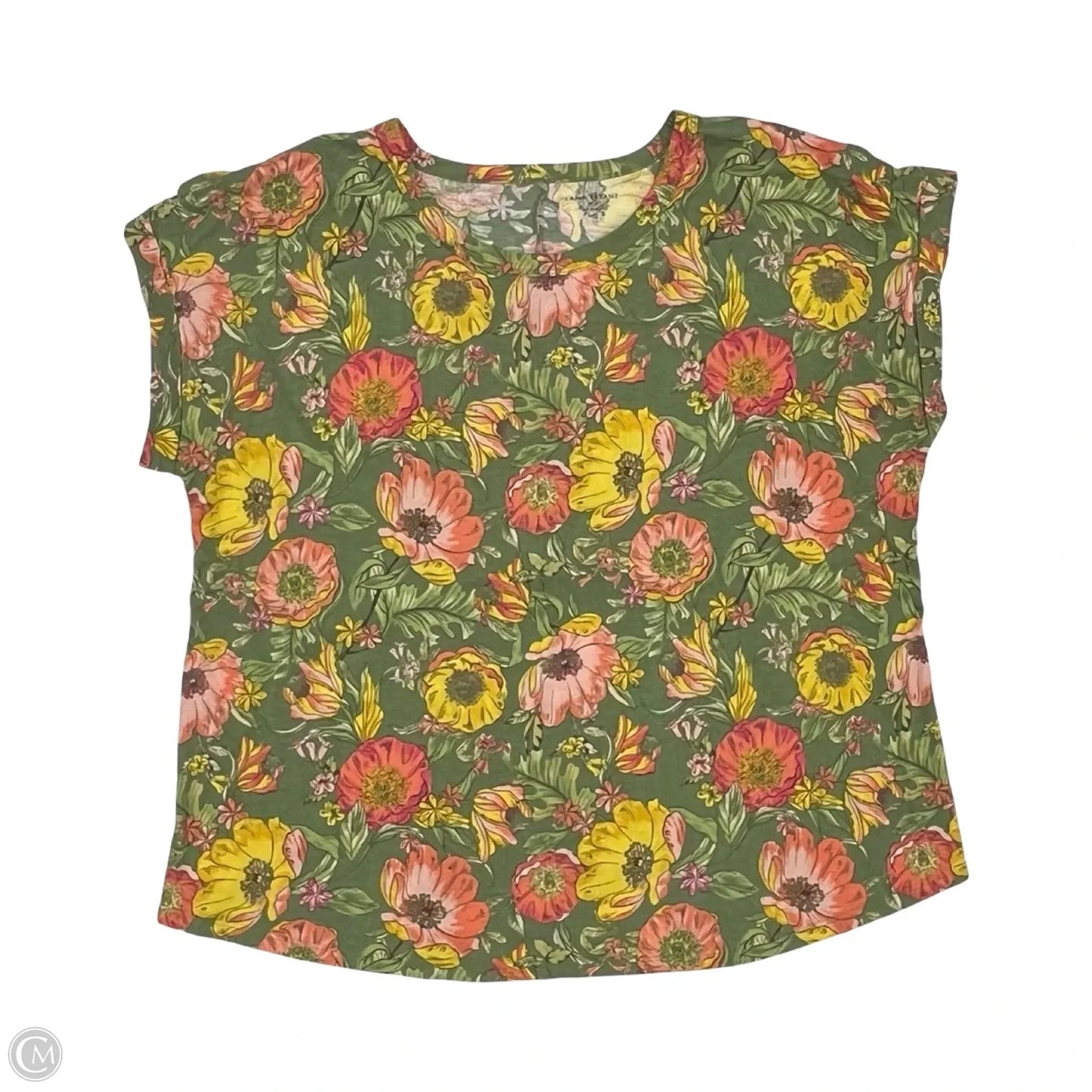 Top Short Sleeve By Lane Bryant In Green, Size: 2x