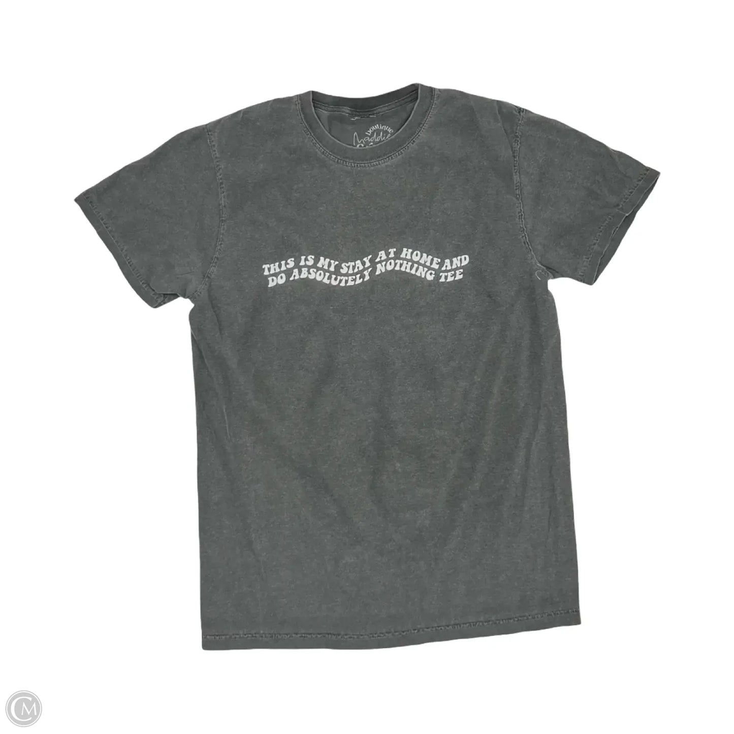 Top Short Sleeve By Clothes Mentor In Grey, Size: S