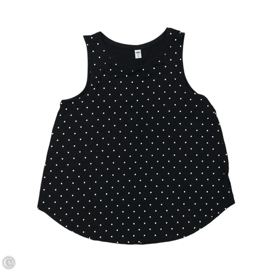 Top Sleeveless By Old Navy In Black & White, Size: Xl