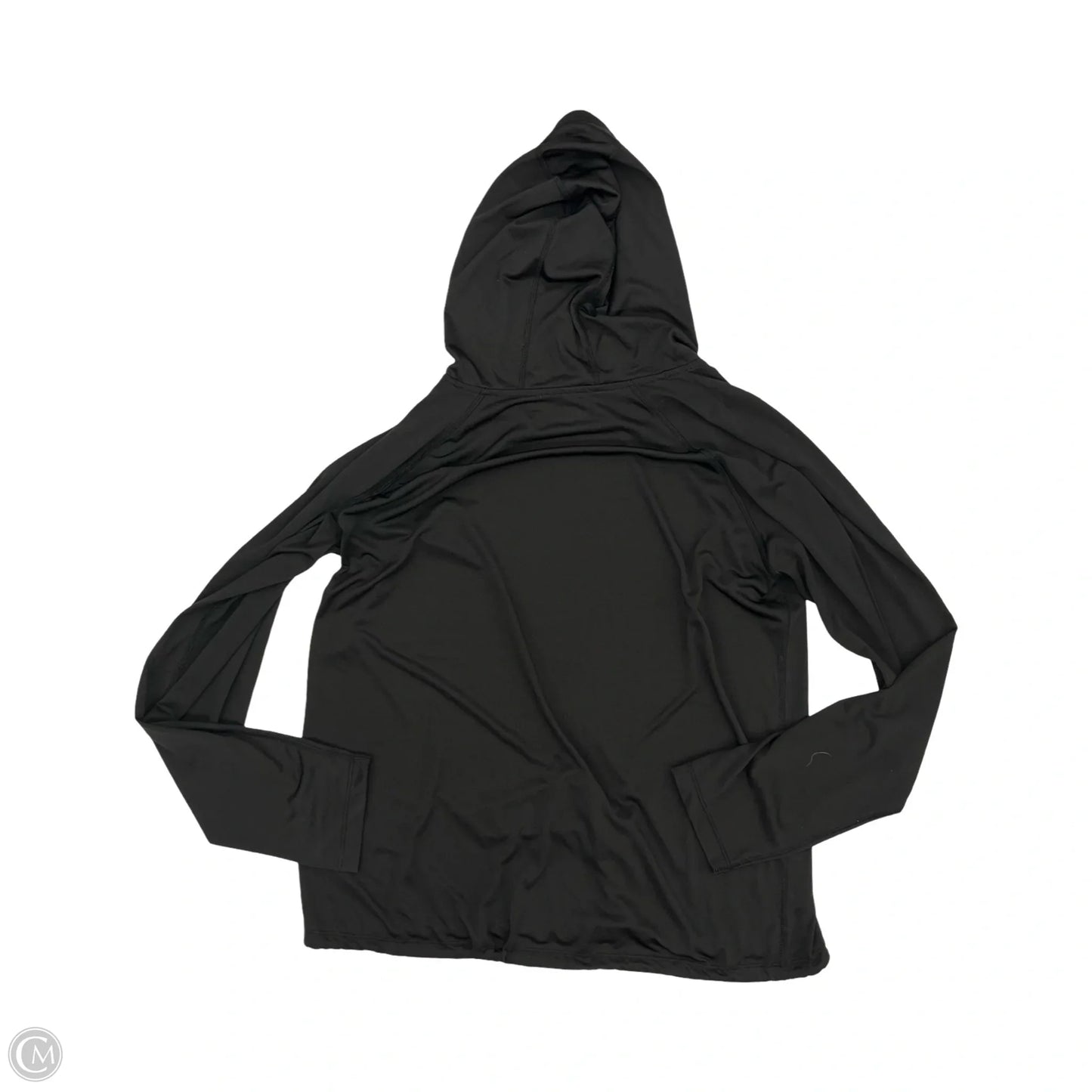 Athletic Top Long Sleeve Hoodie By Under Armour In Black, Size: Xl
