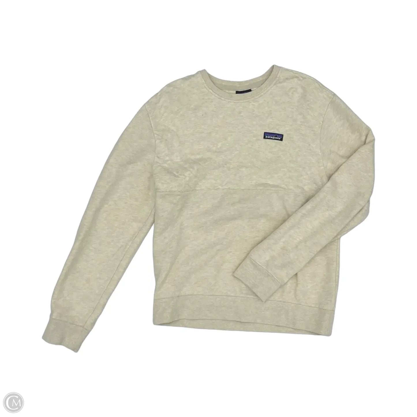 Athletic Sweatshirt Crewneck By Patagonia In Cream, Size: S