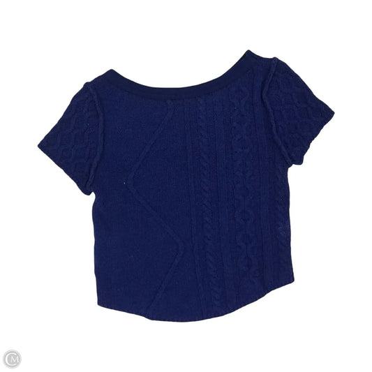 Sweater Short Sleeve By Free People In Blue, Size: S