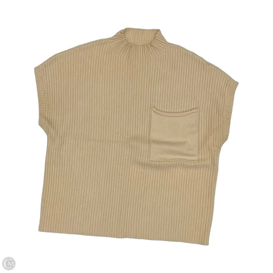Sweater Short Sleeve By Clothes Mentor In Cream, Size: S