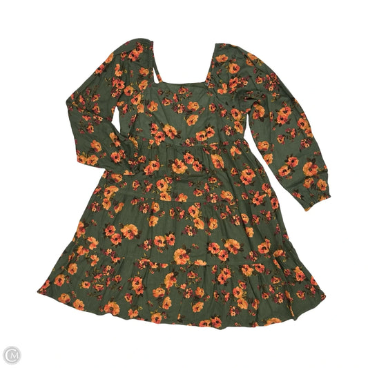 Dress Party Short By Kirundo In Blue & Orange, Size: M