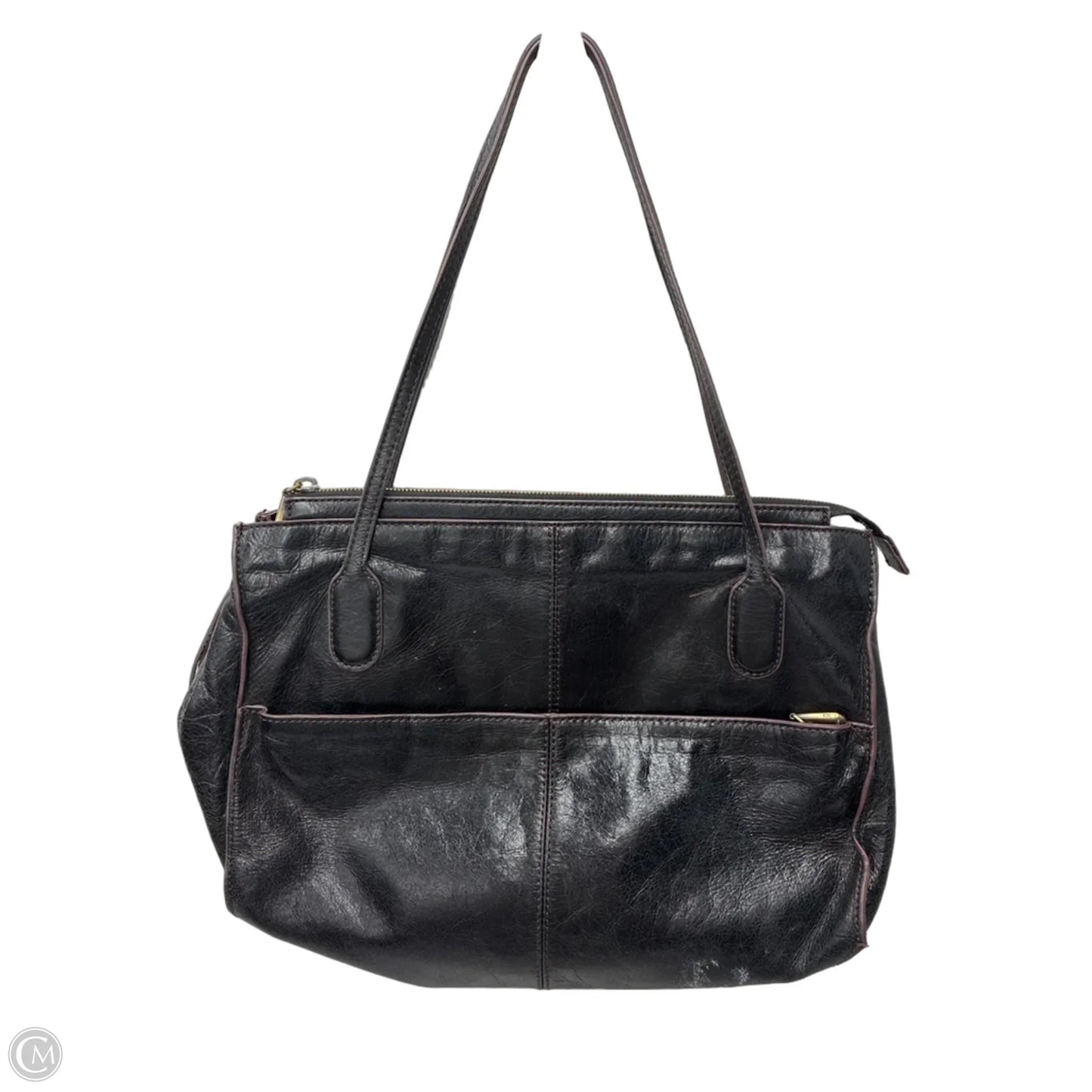 Handbag Leather By Hobo Intl, Size: Medium