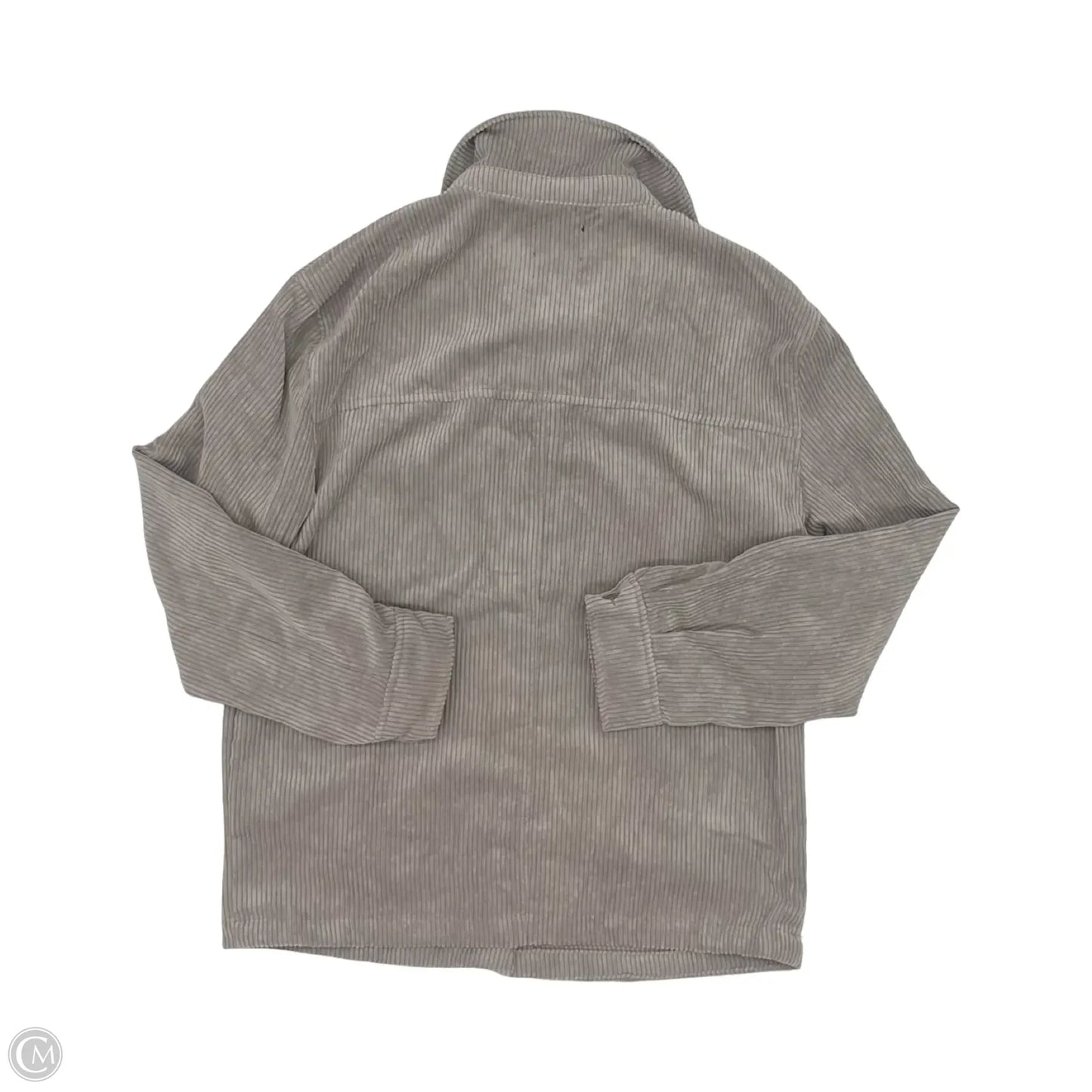 Jacket Shirt By Love Tree In Grey, Size: L