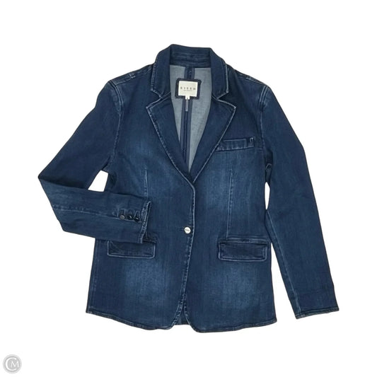 Blazer By Risen In Blue Denim, Size: M