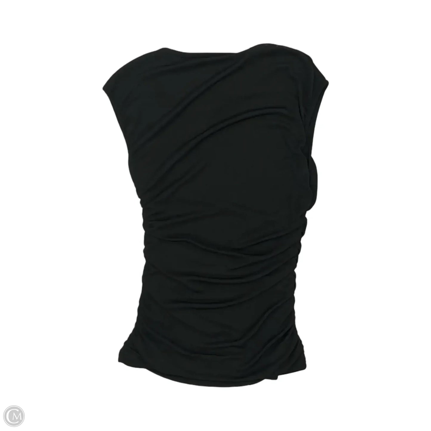 Blouse Short Sleeve By Ariella In Black, Size: S