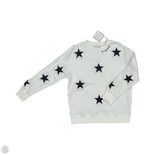 Sweatshirt Crewneck By Shiraleah In Blue & White, Size: S