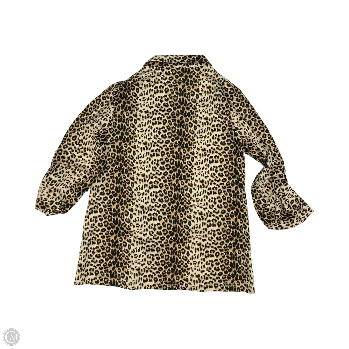 Blazer By Andree By Unit In Animal Print, Size: L