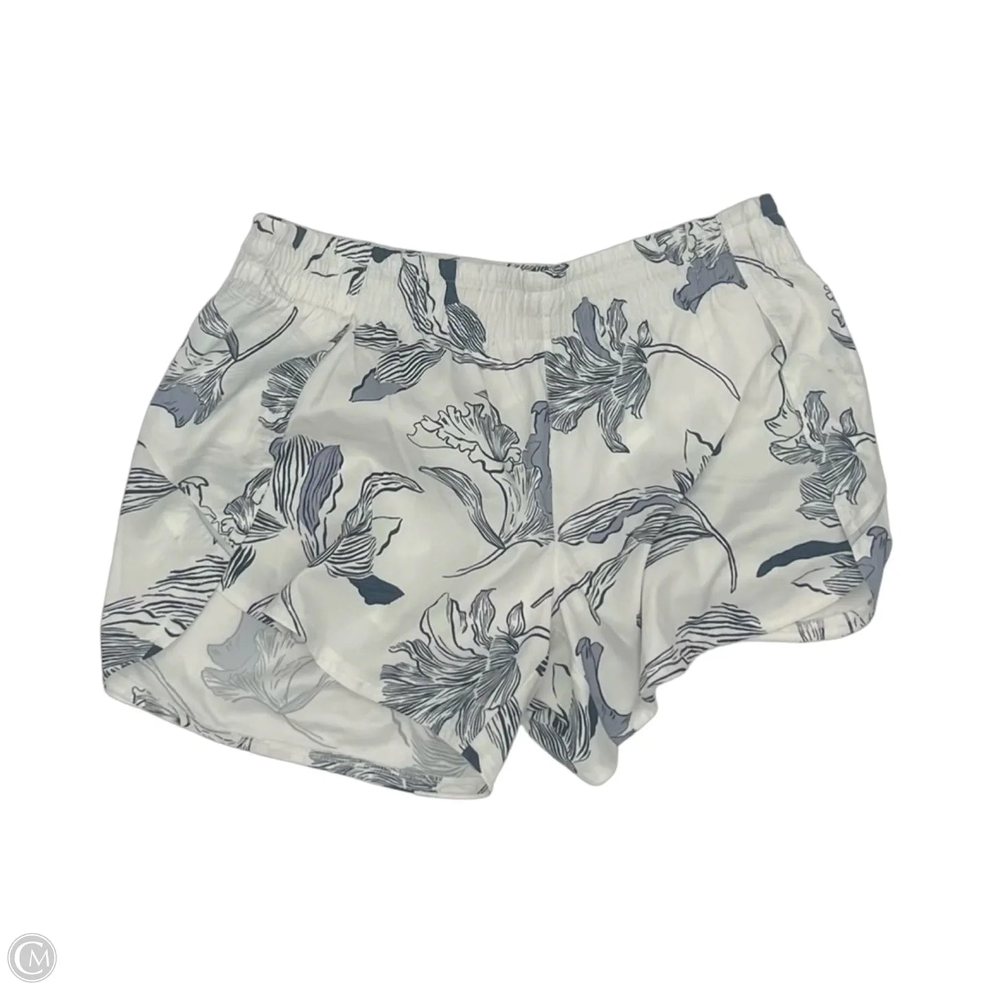 Athletic Shorts By Athleta In Grey & White, Size: M