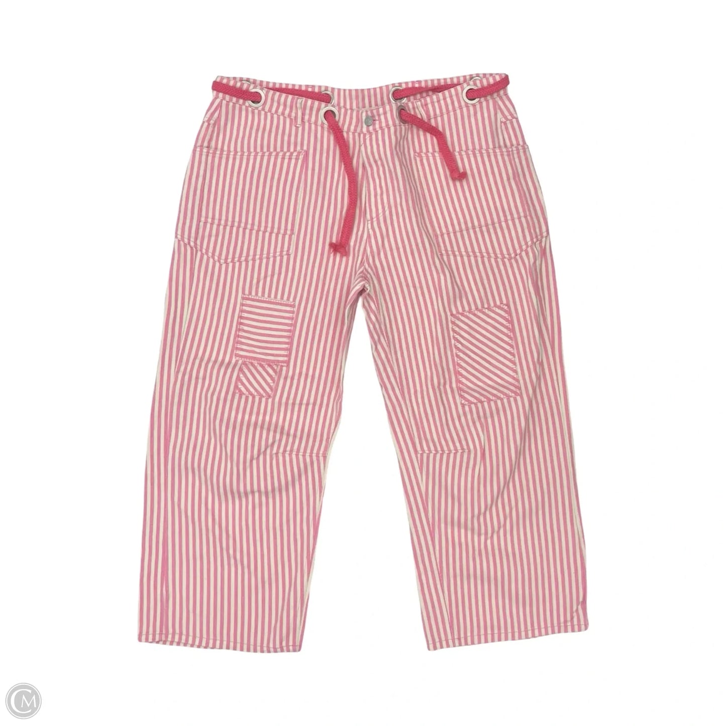 Pants Cargo & Utility By Bibi In Cream & Pink, Size: 2x
