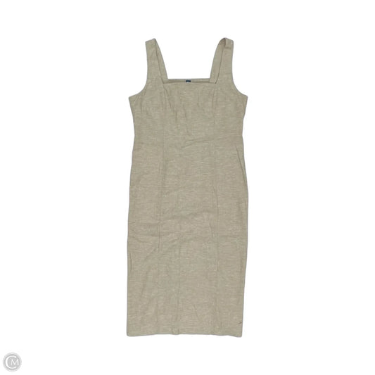 Dress Casual Midi By Old Navy In Tan, Size: L