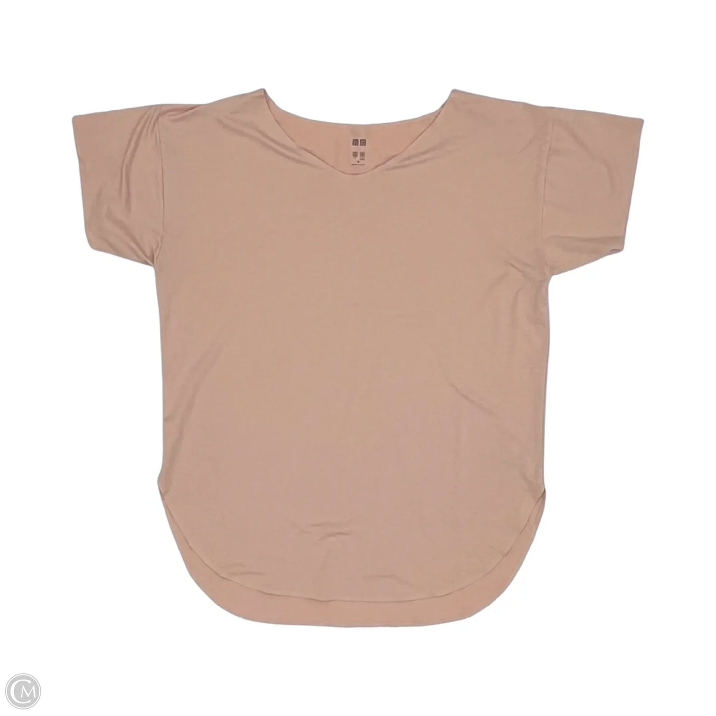 Athletic Top Short Sleeve By Uniqlo In Pink, Size: M