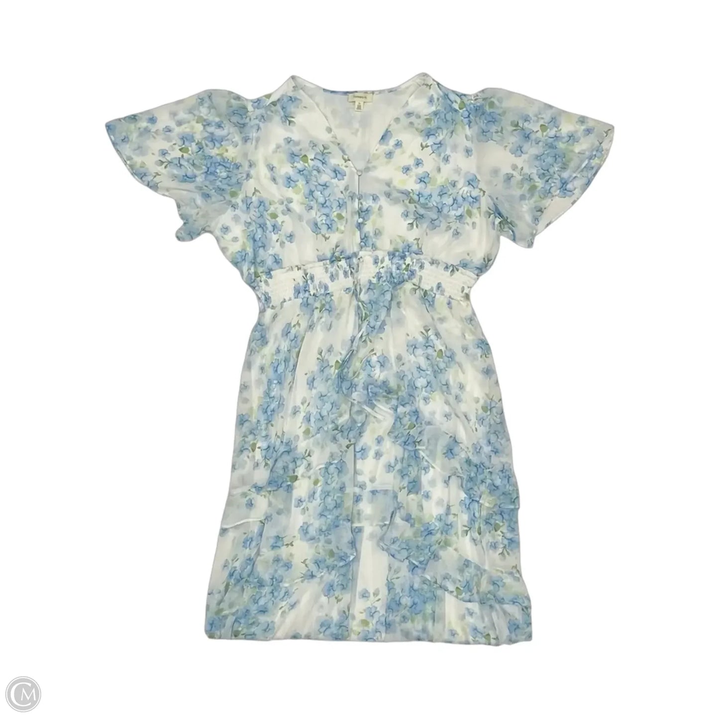Dress Party Long By Tamara H In Blue & White, Size: 2x