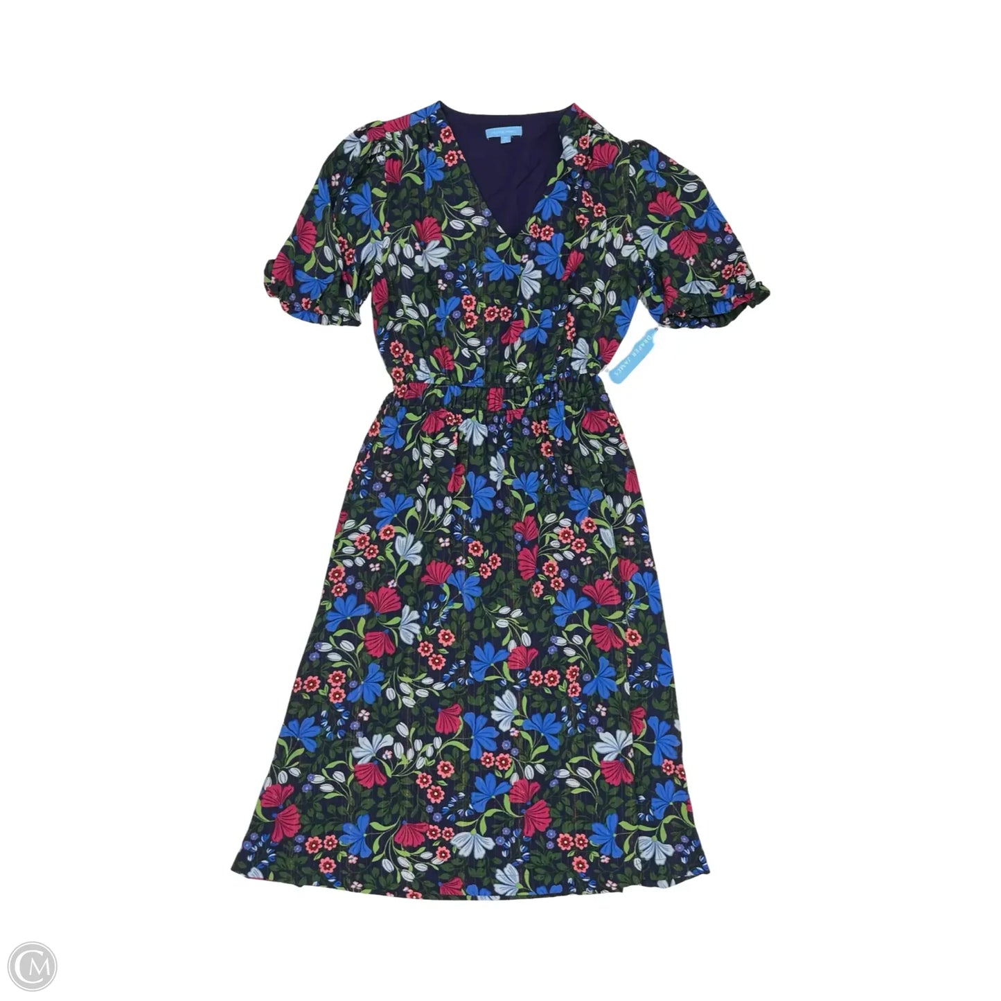 Dress Party Midi By Draper James In Blue & Green, Size: Xs