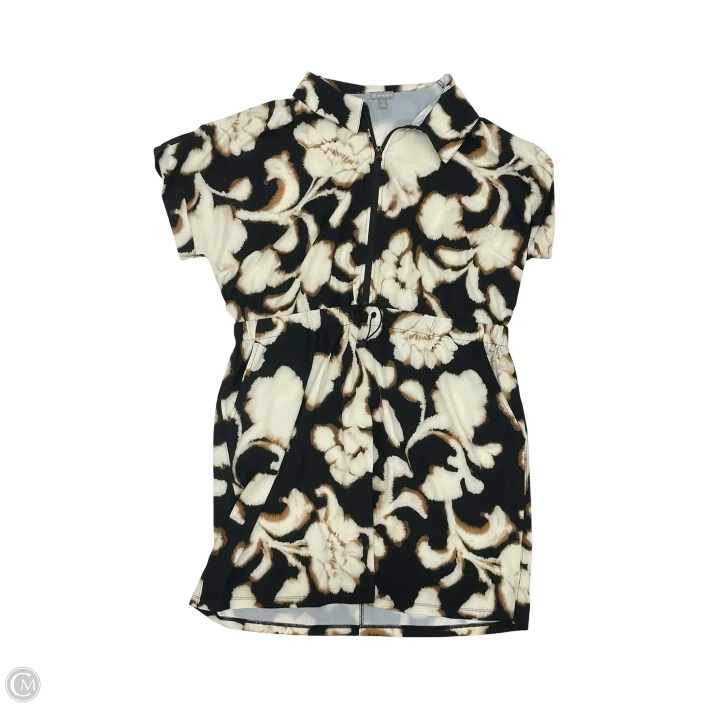 Athletic Dress By Talbots In Black & Cream, Size: Xl