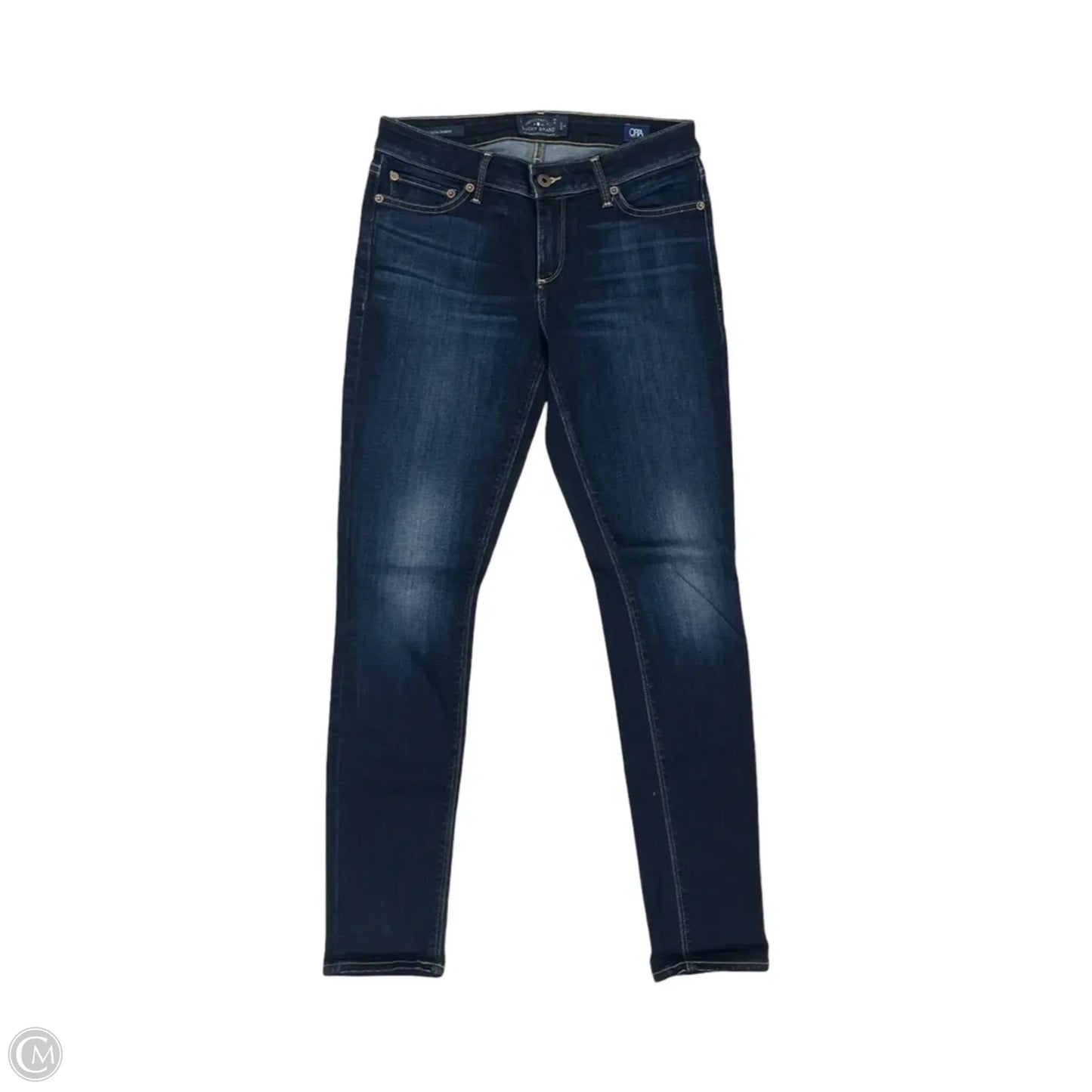 Jeans Skinny By Lucky Brand In Blue Denim, Size: 4