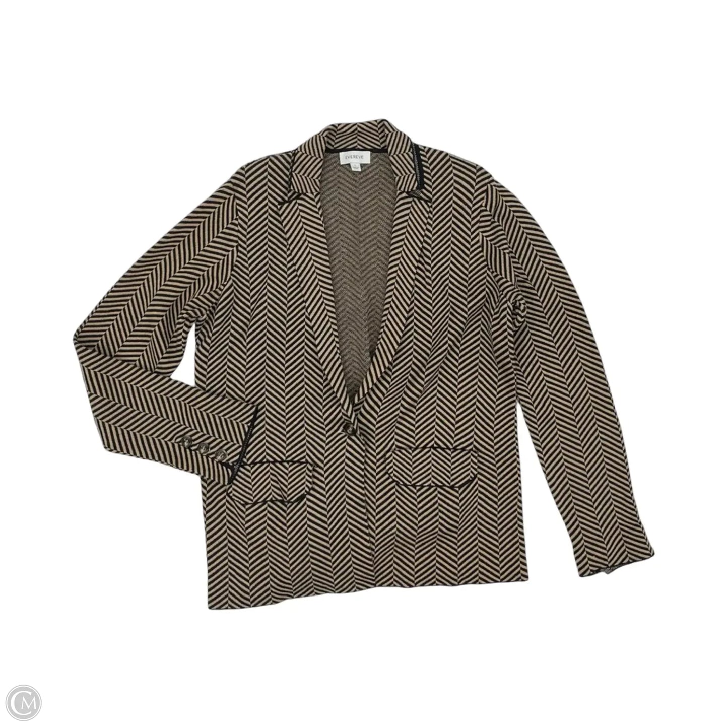 Blazer By Evereve In Blue & Tan, Size: L